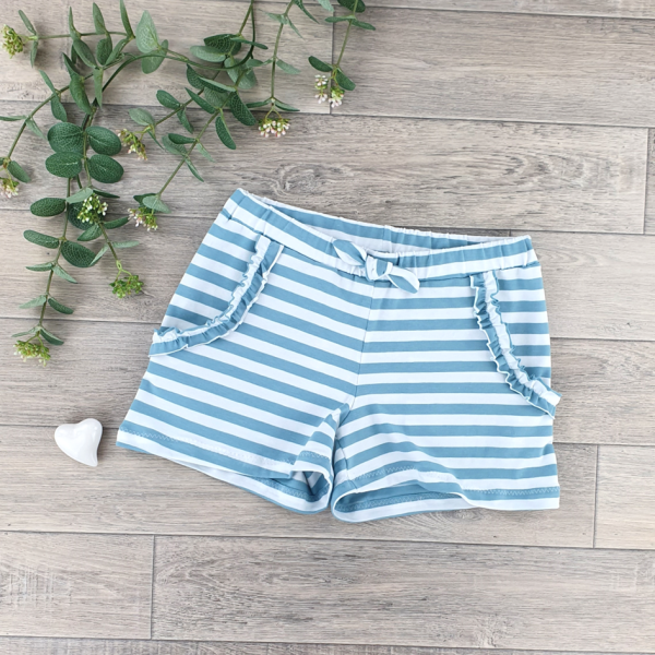 JULAWI Mädchen-Shorts Papierschnittmuster 1